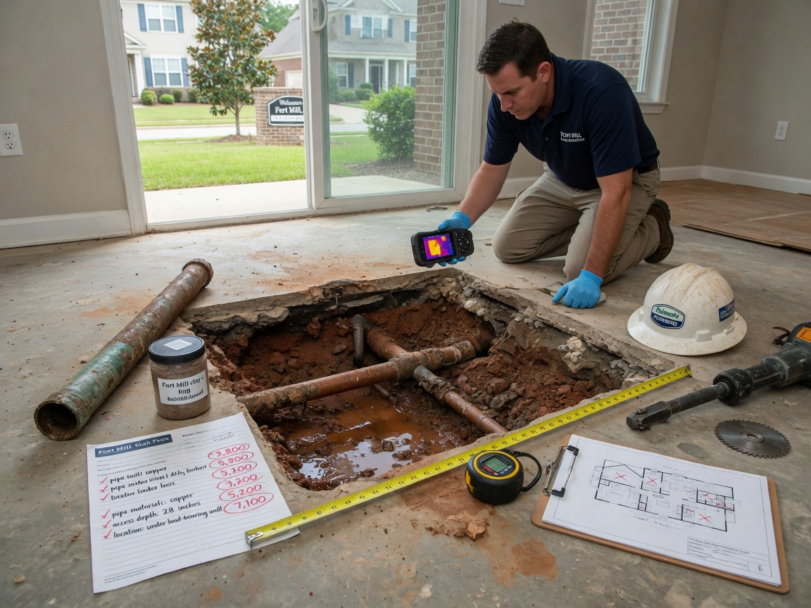 Factors That Influence Slab Leak Repair Costs in Fort Mill