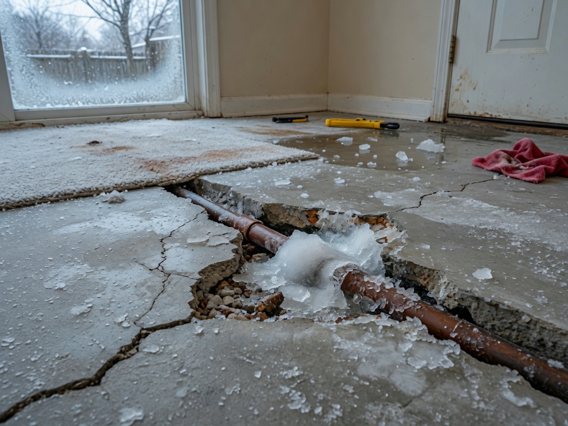 How Winter Freezes Affect Slab Leaks in Fort Mill Homes