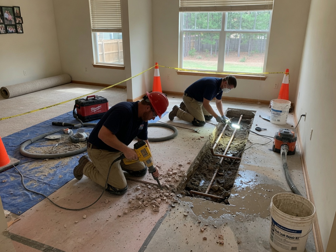 Slab Leak Repair by Fort Mill Slab Leak Pros in Fort Mill, SC
