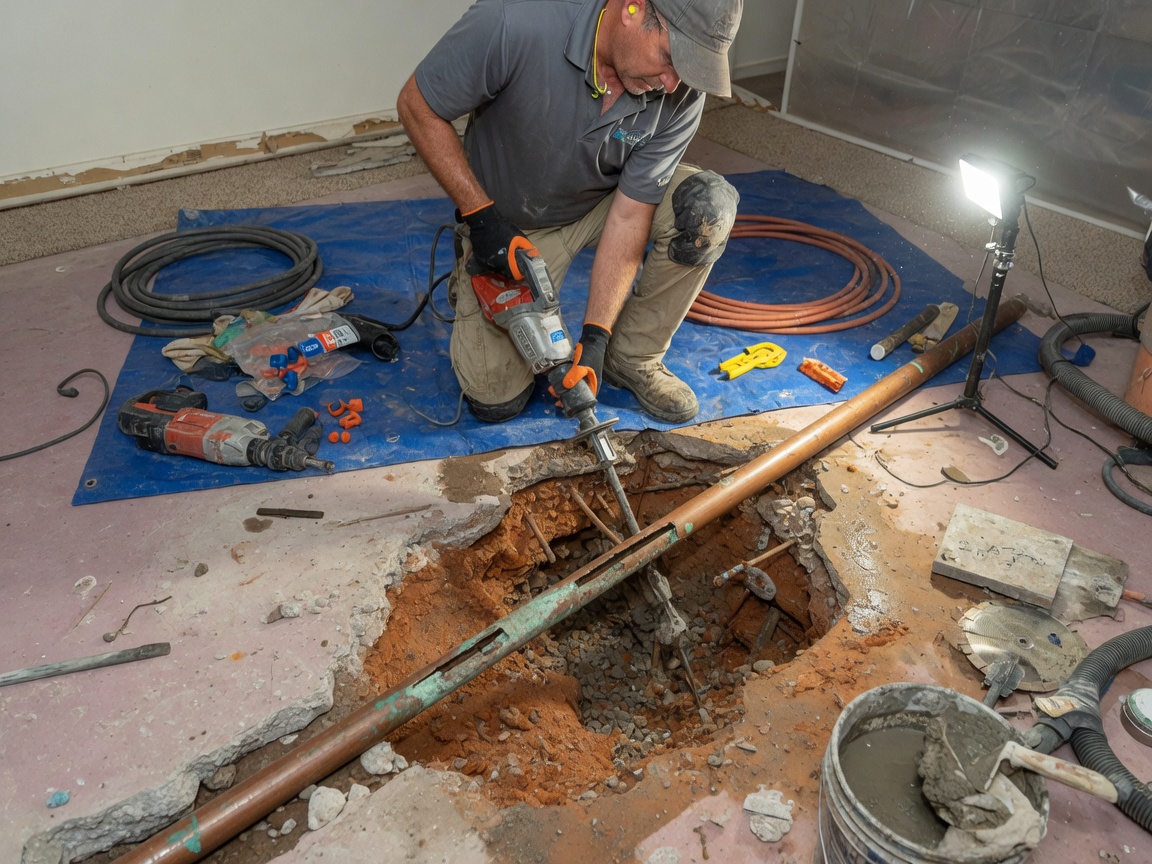 Broken Pipe Under Slab Repair in Fort Mill, SC