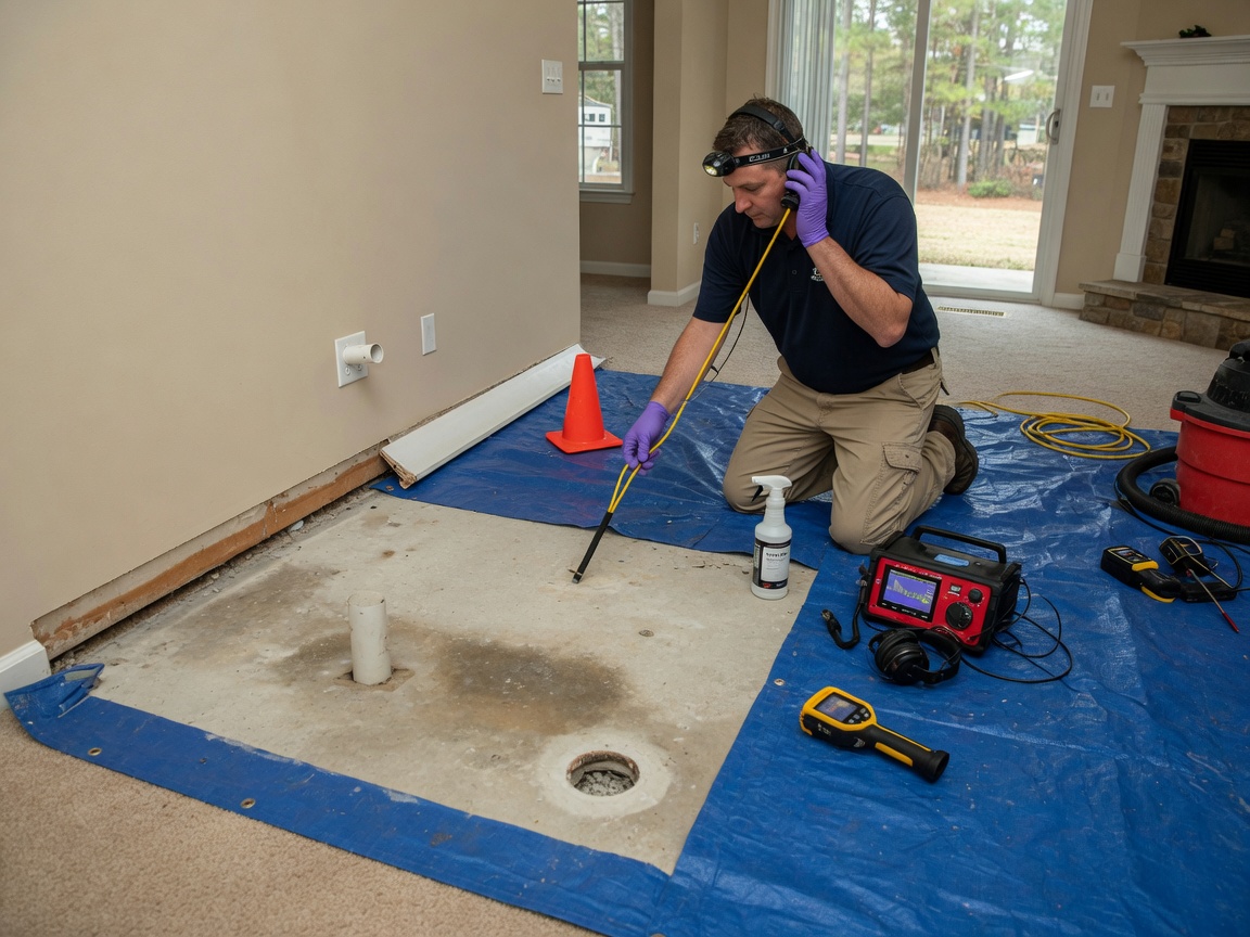 Slab Leak Repair in Massey