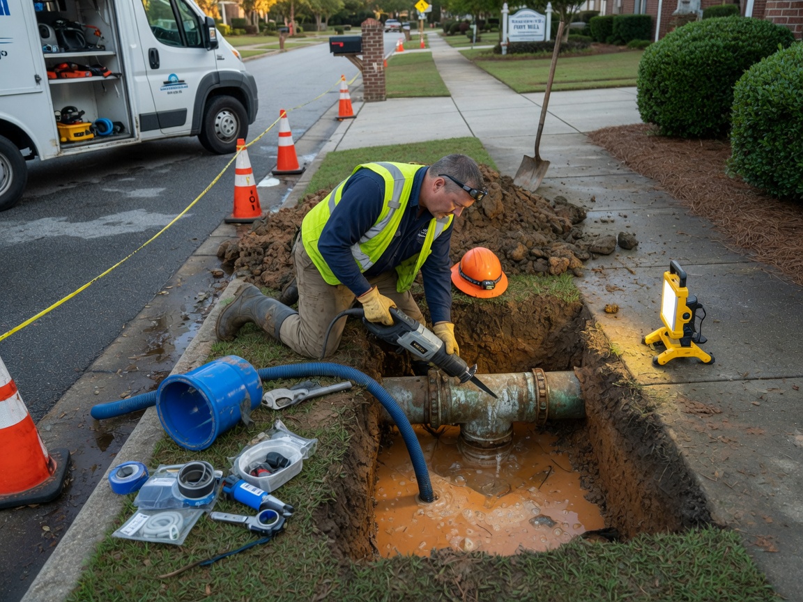 Slab Leak Repair in Merryweather Farms
