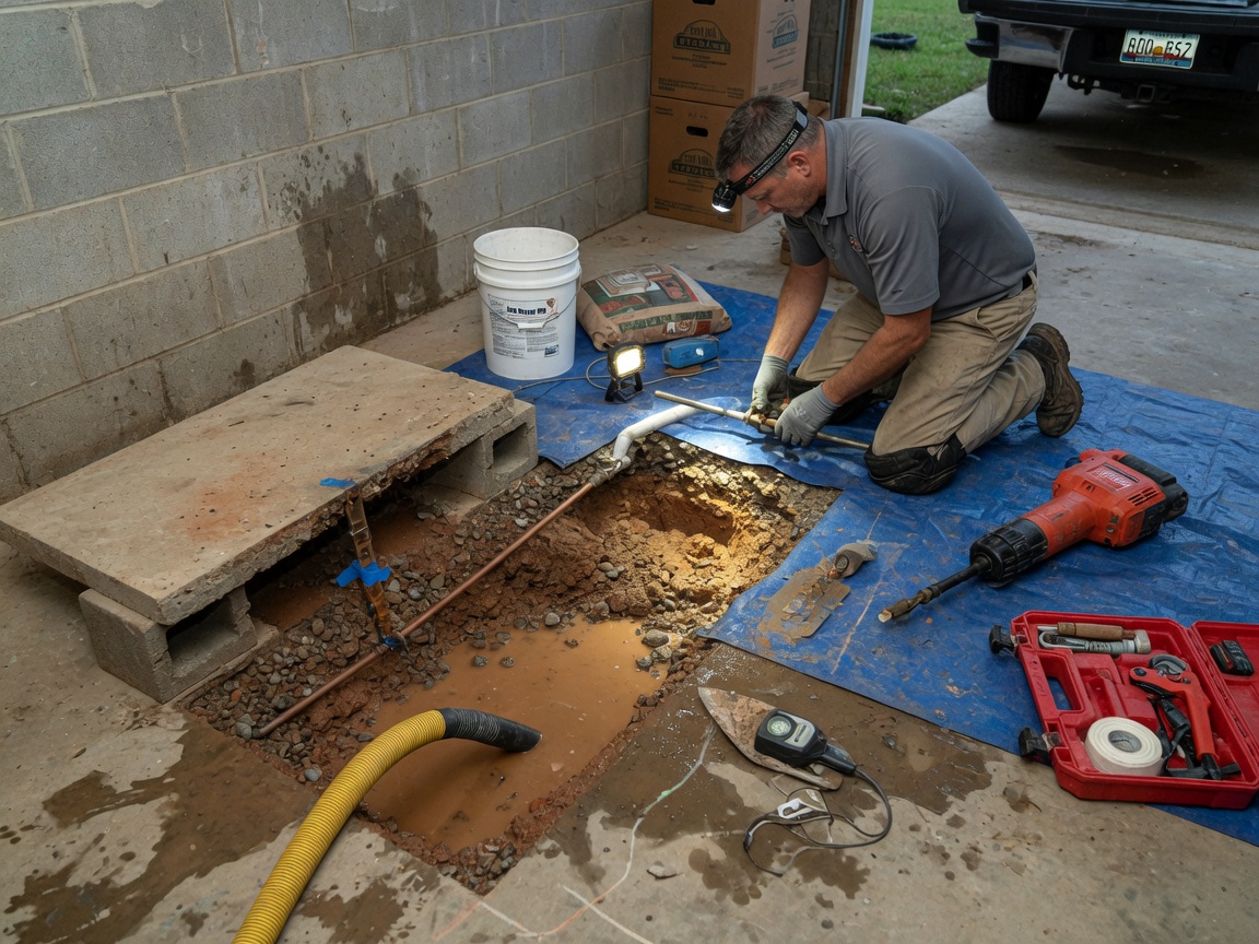 Slab Leak Repair in Carolina Orchards, SC 29707